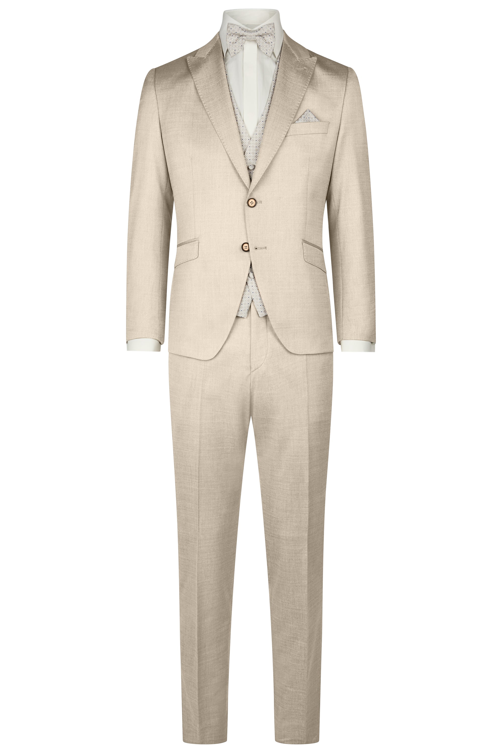 Festlicher Hochzeitsanzug - Champagner