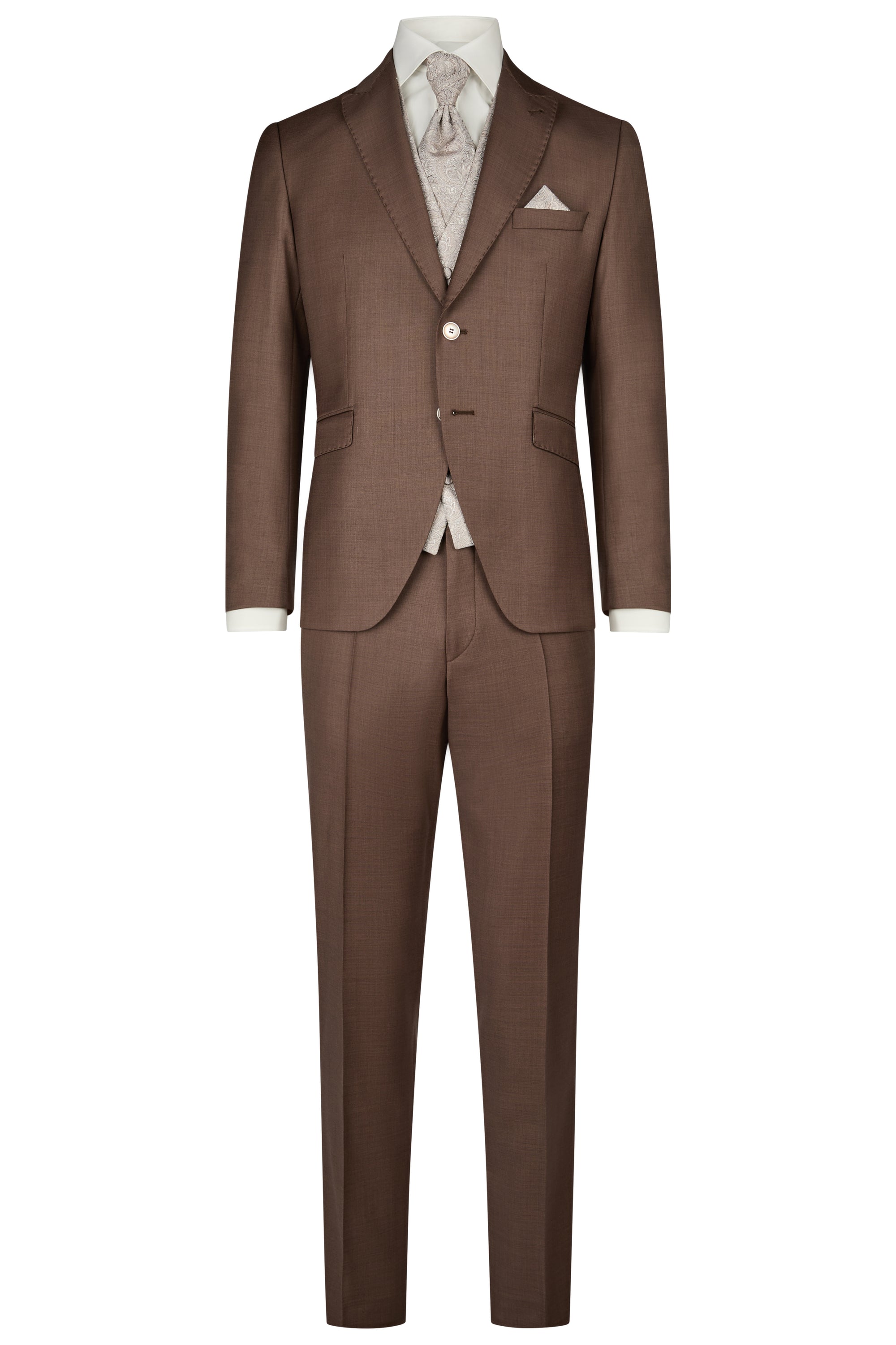 Festlicher Hochzeitsanzug - Braun