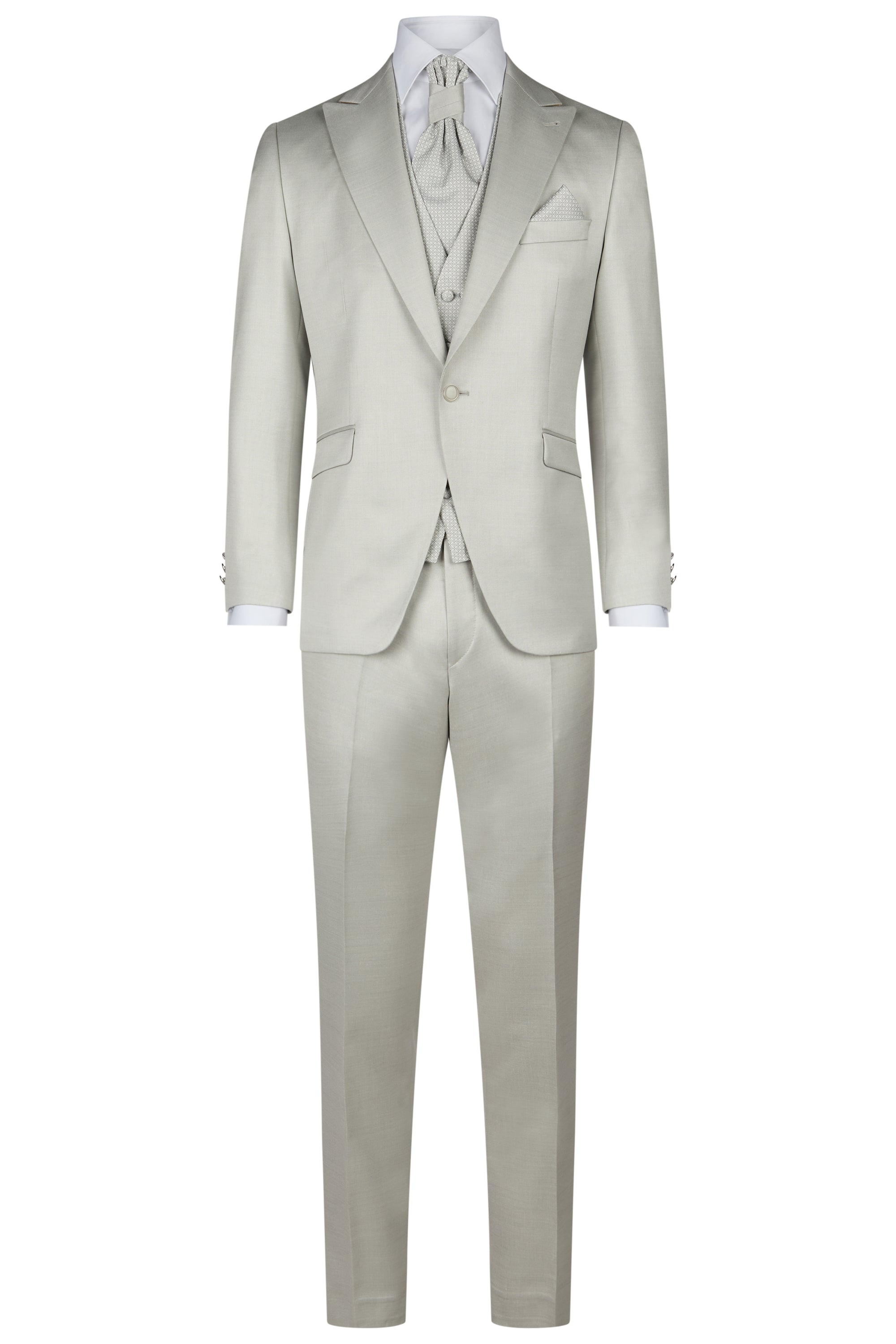 Festlicher Hochzeitsanzug - Silber