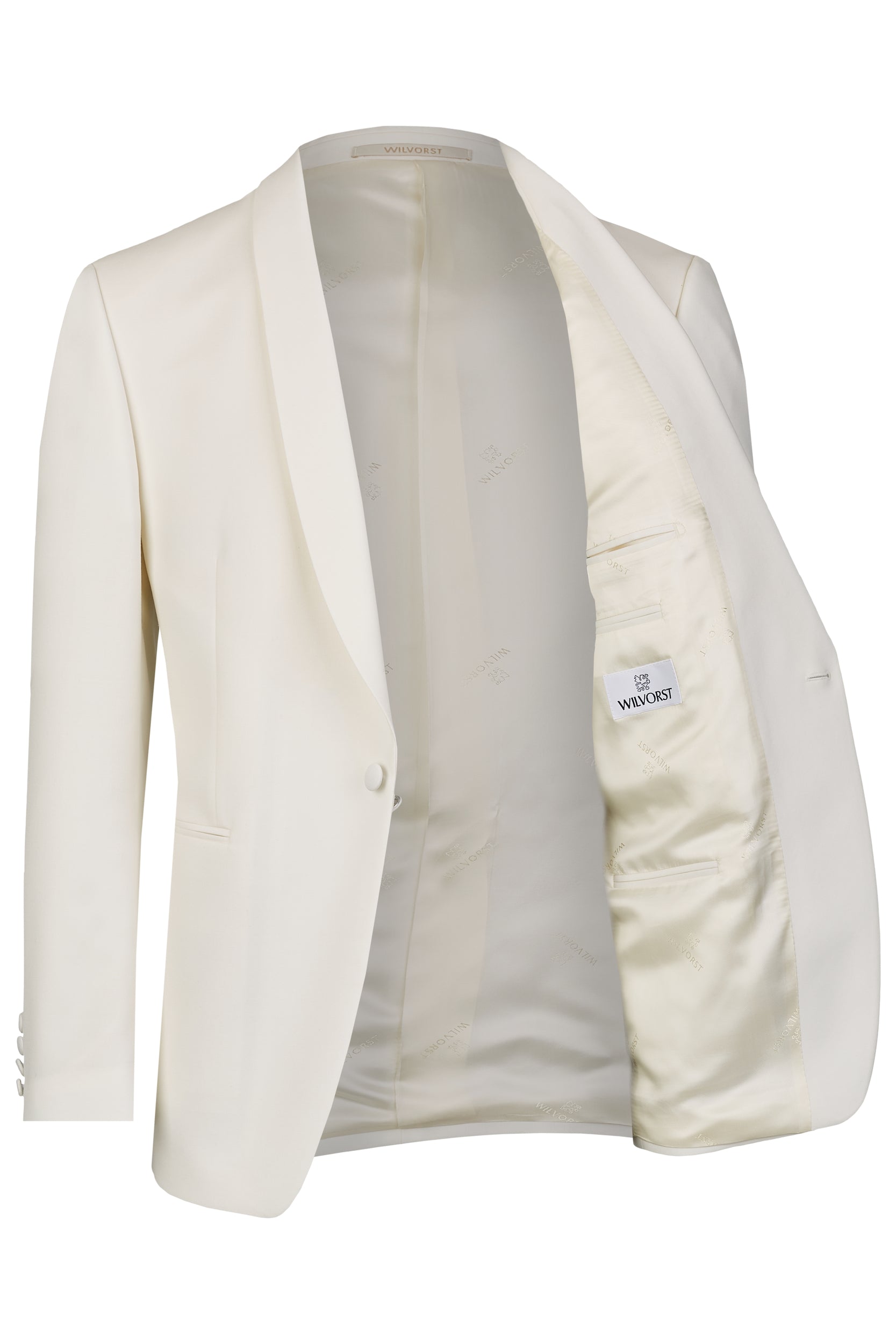Wilvorst - Stilvolles Dinnerjacket mit Schalkragen in Ivory